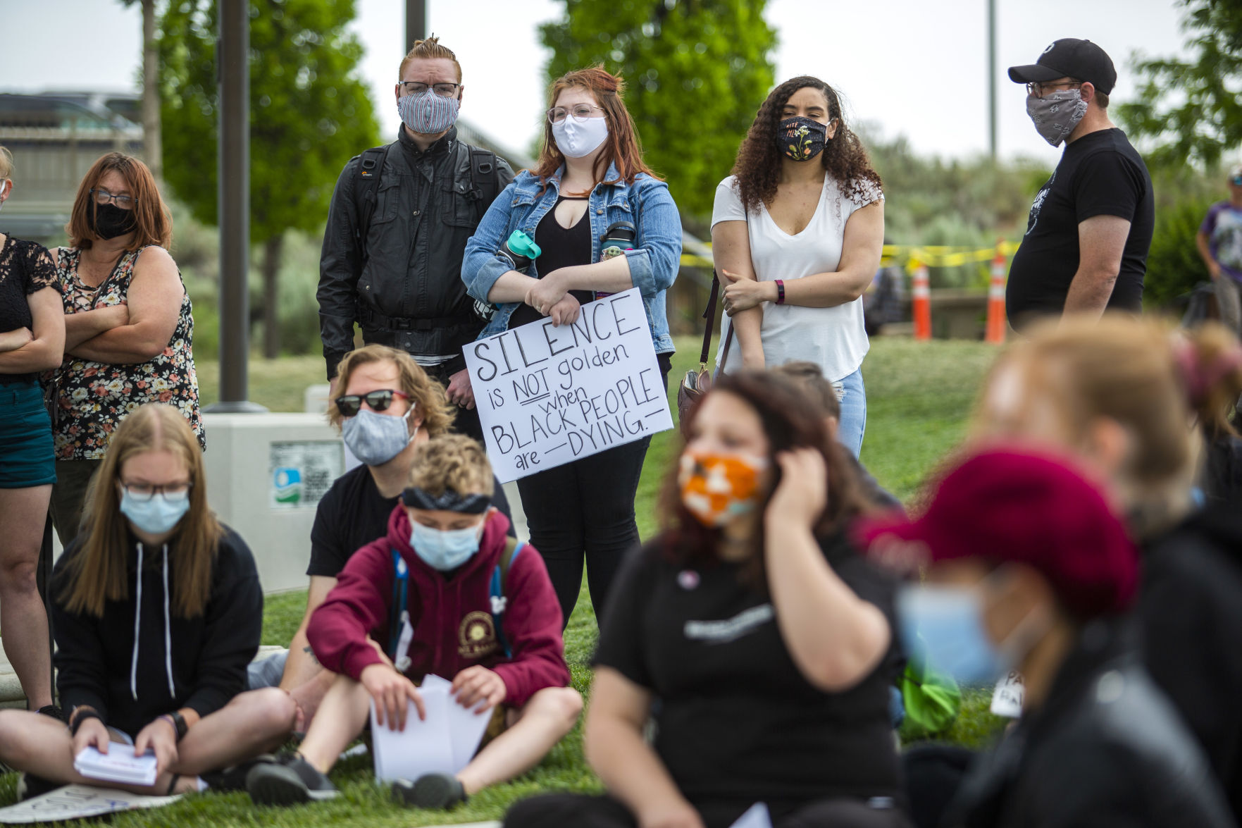 Citizens gather to protest police brutality